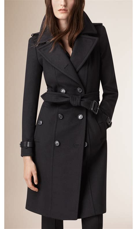 burberry black leather coat|classic burberry jacket.